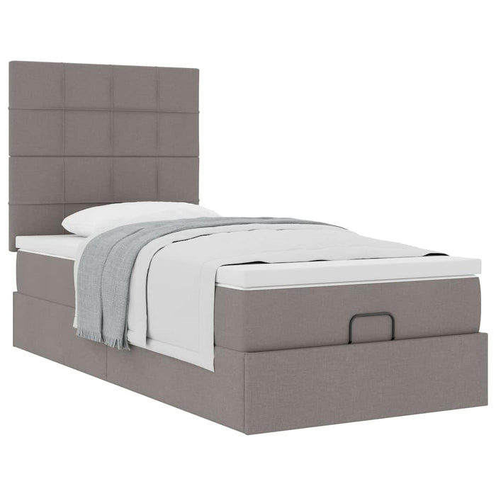 Cadru de pat otoman cu saltea Taupe 90x190cm Material - WALTI WALTI
