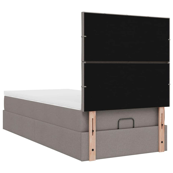Cadru de pat otoman cu saltea Taupe 90x190cm Material - WALTI WALTI