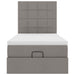 Pat otoman cu saltea Taupe 90x200 cm Stofa - WALTI WALTI