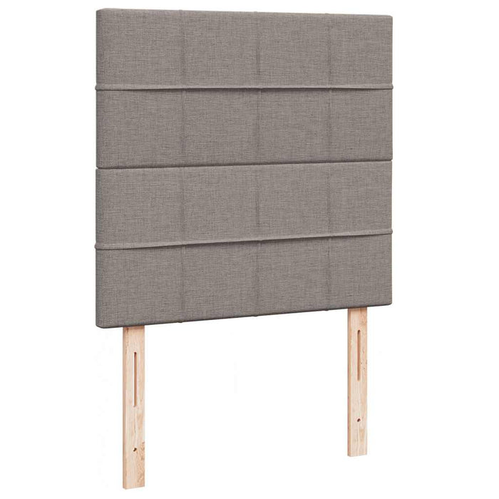 Pat otoman cu saltea Taupe 100x200 cm Stofa WALTI