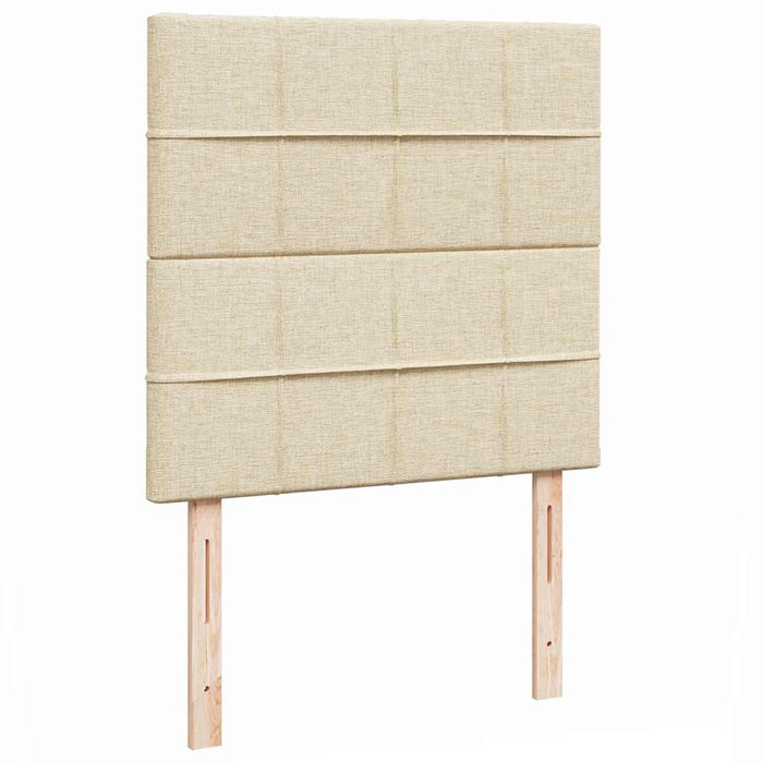 Pat otoman cu saltea crem 100x200 cm stofa - WALTI WALTI