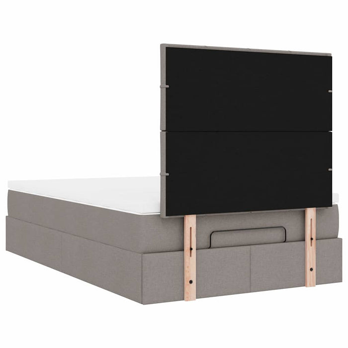 Cadru de pat otoman cu saltea Taupe 120x190 cm Material - WALTI WALTI