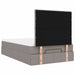 Cadru de pat otoman cu saltea Taupe 120x190 cm Material - WALTI WALTI
