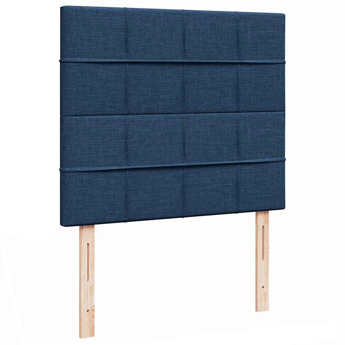 Cadru de pat otoman cu saltea 120x190 cm țesătură albastră - WALTI WALTI