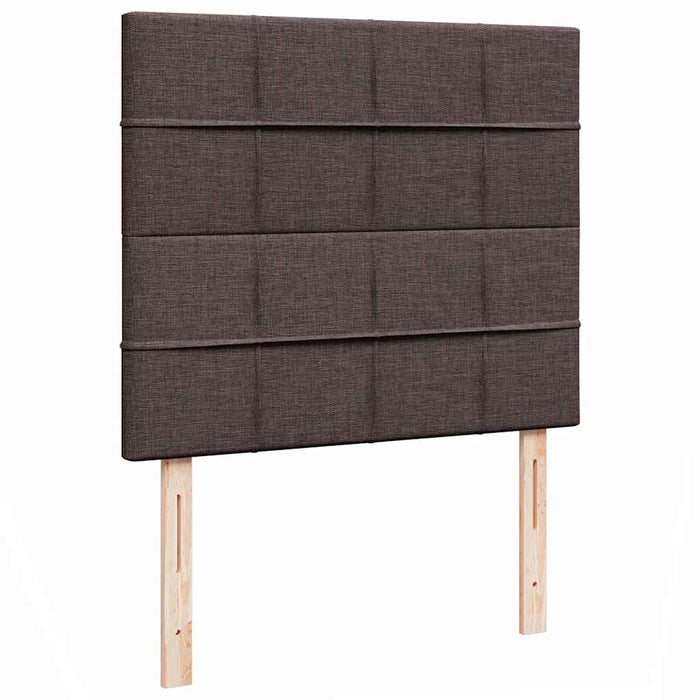 Cadru de pat otoman cu saltea țesătură maro închis 120x200 cm - WALTI WALTI