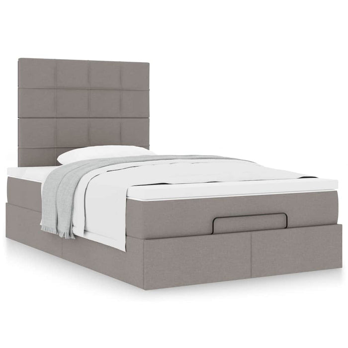 Cadru de pat otoman cu saltea Taupe 120x200cm Material - WALTI WALTI