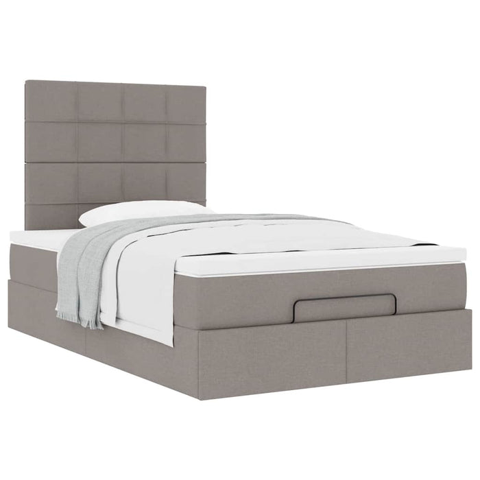 Cadru de pat otoman cu saltea Taupe 120x200cm Material - WALTI WALTI