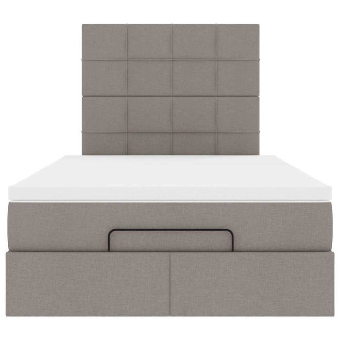 Cadru de pat otoman cu saltea Taupe 120x200cm Material - WALTI WALTI