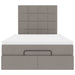 Cadru de pat otoman cu saltea Taupe 120x200cm Material - WALTI WALTI