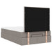 Cadru de pat otoman cu saltea Taupe 120x200cm Material - WALTI WALTI