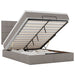 Cadru de pat otoman cu saltea Taupe 140x190cm Material - WALTI WALTI