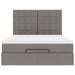 Cadru de pat otoman cu saltea Taupe 140x190cm Material - WALTI WALTI