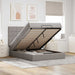 Cadru de pat otoman cu saltea Taupe 140x190cm Material - WALTI WALTI