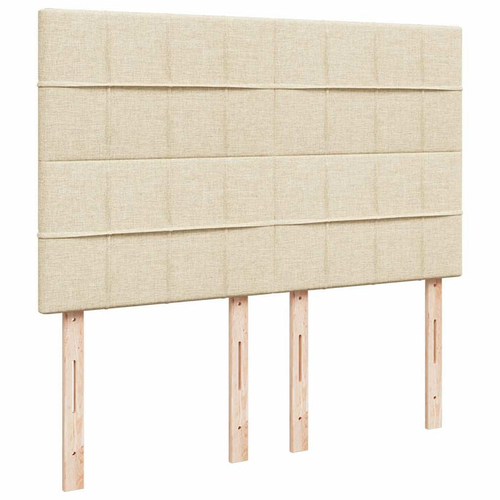 Cadru de pat otoman cu saltea crem 140x190cm stofa - WALTI WALTI