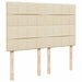 Cadru de pat otoman cu saltea crem 140x190cm stofa - WALTI WALTI