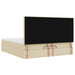 Cadru de pat otoman cu saltea crem 160x200cm stofa - WALTI WALTI