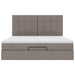 Cadru de pat otoman cu saltea Taupe 180x200cm Material - WALTI WALTI
