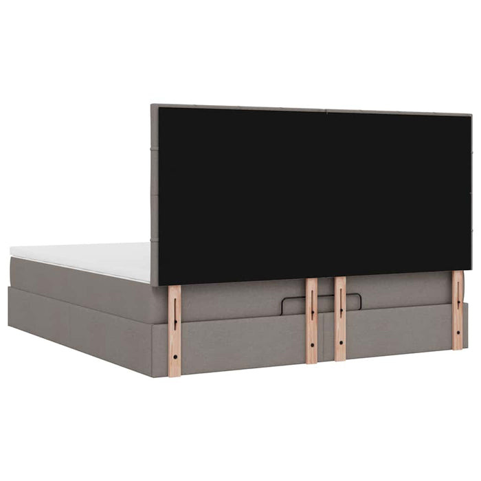 Cadru de pat otoman cu saltea Taupe 180x200cm Material - WALTI WALTI