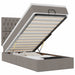 Cadru de pat otoman cu saltea Taupe 90x190cm Material - WALTI WALTI