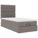Cadru de pat otoman cu saltea Taupe 90x190cm Material - WALTI WALTI
