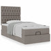 Pat otoman cu saltea Taupe 90x200 cm Stofa - WALTI WALTI