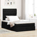 Cadru de pat otoman cu saltea Negru 120x190 cm Tesatura - WALTI WALTI