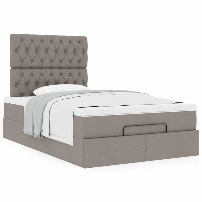 Cadru de pat otoman cu saltea Taupe 120x190 cm Material - WALTI WALTI