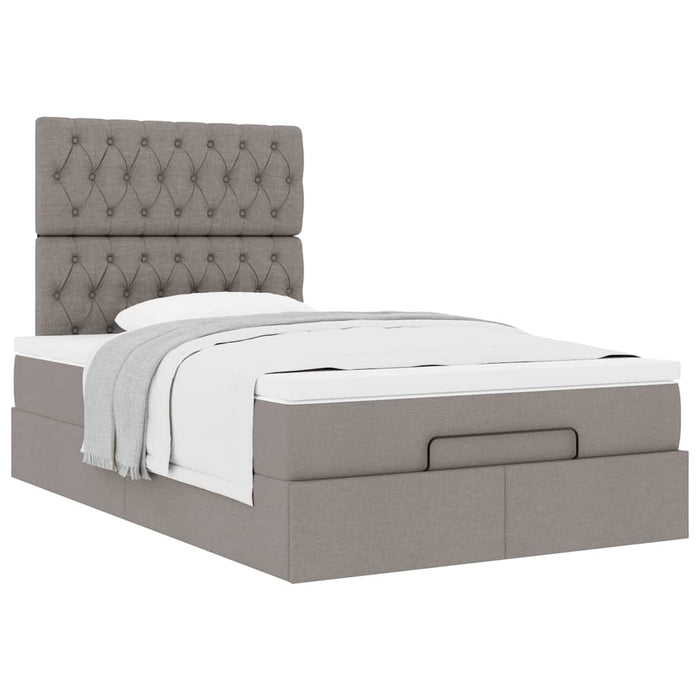 Cadru de pat otoman cu saltea Taupe 120x190 cm Material - WALTI WALTI