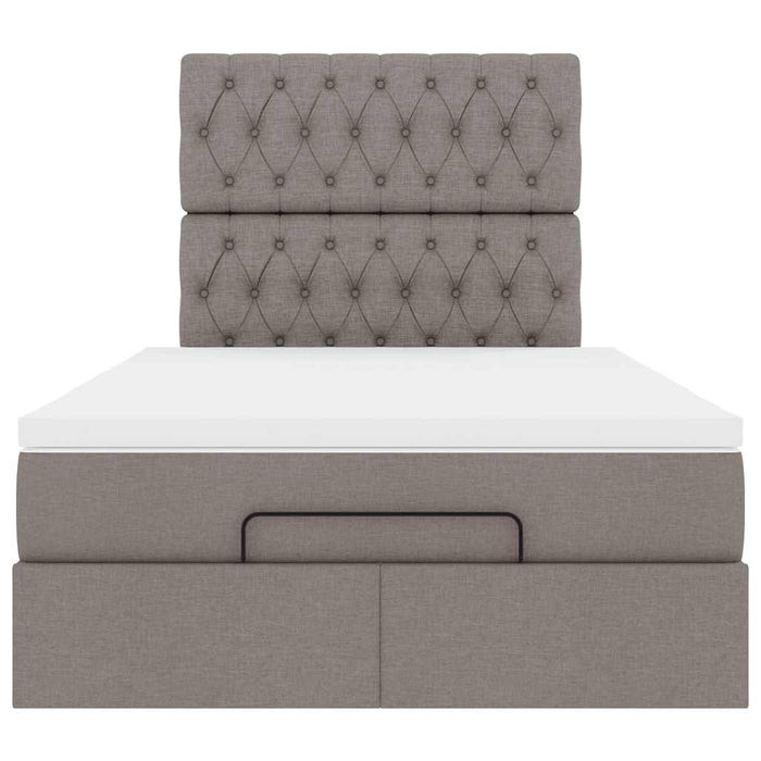 Cadru de pat otoman cu saltea Taupe 120x190 cm Material - WALTI WALTI