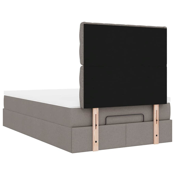 Cadru de pat otoman cu saltea Taupe 120x190 cm Material - WALTI WALTI