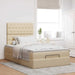 Cadru de pat otoman cu saltea crem 120x190cm stofa - WALTI WALTI