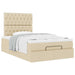 Cadru de pat otoman cu saltea crem 120x190cm stofa - WALTI WALTI