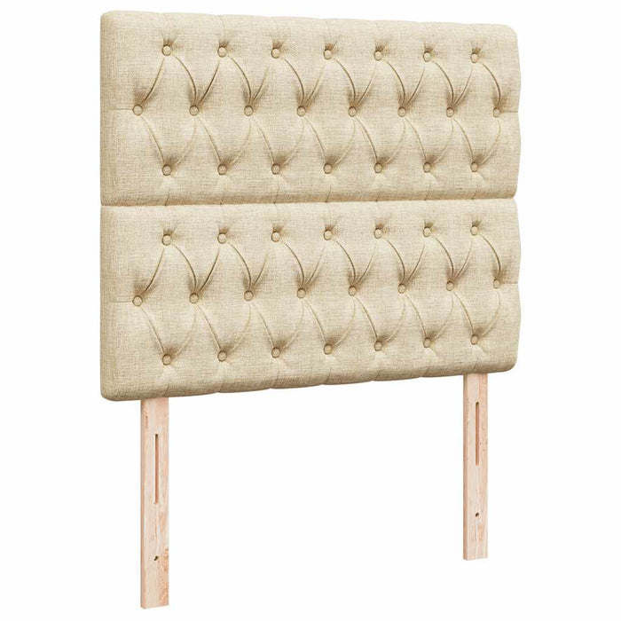Cadru de pat otoman cu saltea crem 120x190cm stofa - WALTI WALTI