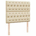Cadru de pat otoman cu saltea crem 120x190cm stofa - WALTI WALTI