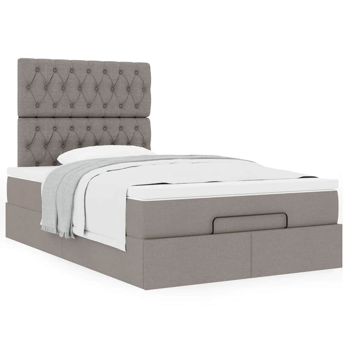 Cadru de pat otoman cu saltea Taupe 120x200cm Material - WALTI WALTI