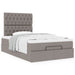 Cadru de pat otoman cu saltea Taupe 120x200cm Material - WALTI WALTI