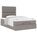 Cadru de pat otoman cu saltea Taupe 120x200cm Material - WALTI WALTI