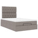 Cadru de pat otoman cu saltea Taupe 120x200cm Material - WALTI WALTI