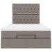 Cadru de pat otoman cu saltea Taupe 120x200cm Material - WALTI WALTI