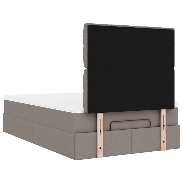 Cadru de pat otoman cu saltea Taupe 120x200cm Material - WALTI WALTI