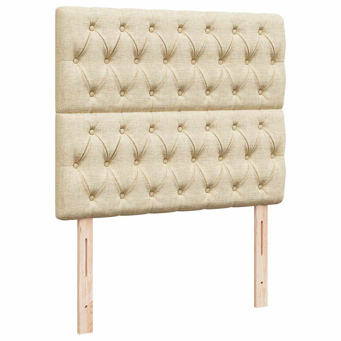 Cadru de pat otoman cu saltea crem 120x200cm stofa - WALTI WALTI