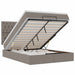 Cadru de pat otoman cu saltea Taupe 140x190cm Material - WALTI WALTI