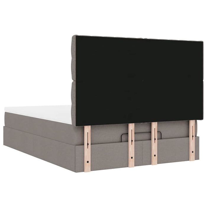 Cadru de pat otoman cu saltea Taupe 140x190cm Material - WALTI WALTI