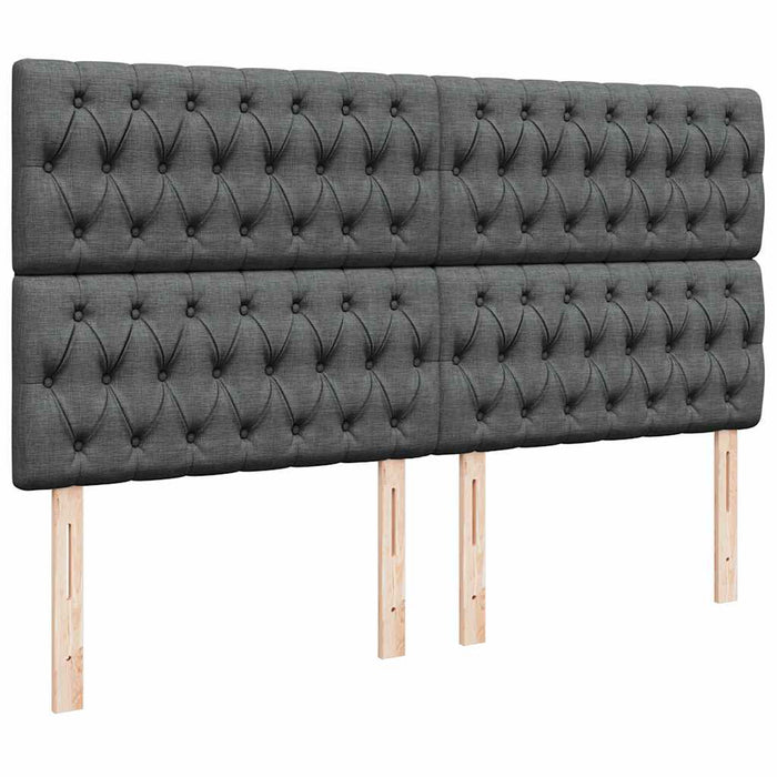 Cadru pat otoman cu saltea țesătură gri închis 160x200 cm - WALTI WALTI
