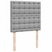 Cadru de pat otoman cu saltea țesătură gri deschis 80x200cm - WALTI WALTI
