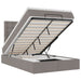 Cadru de pat otoman cu saltea Taupe 120x190 cm Material - WALTI WALTI