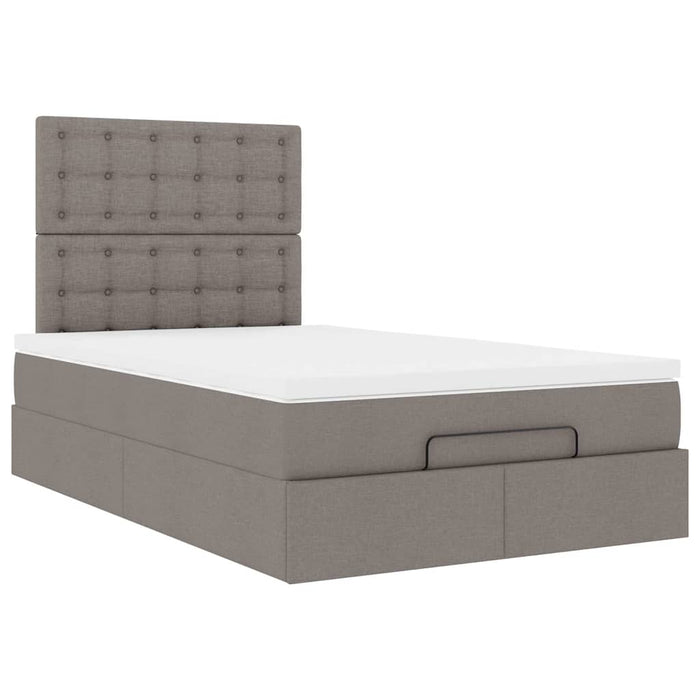 Cadru de pat otoman cu saltea Taupe 120x190 cm Material - WALTI WALTI