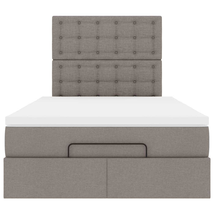 Cadru de pat otoman cu saltea Taupe 120x190 cm Material - WALTI WALTI