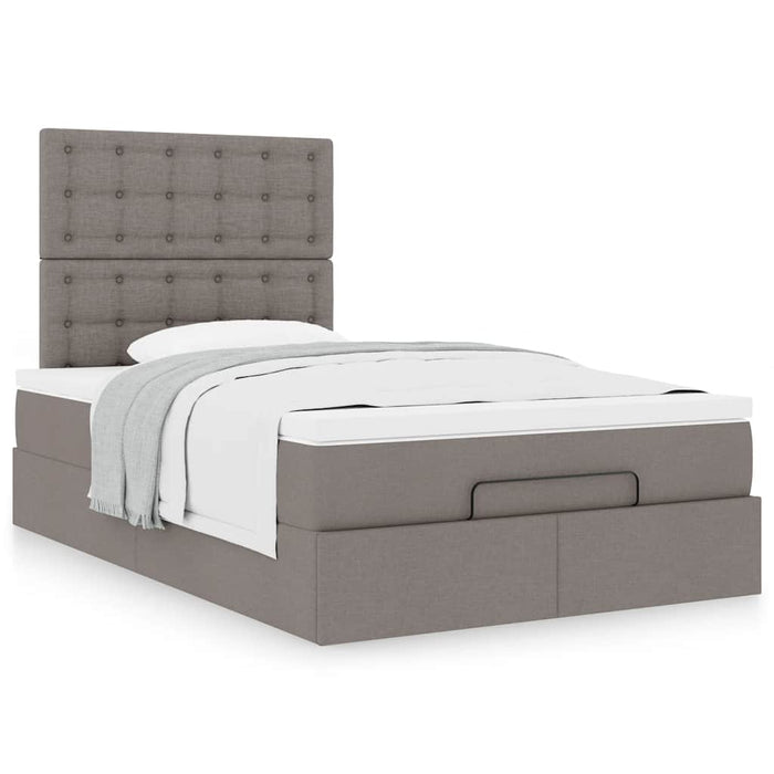 Cadru de pat otoman cu saltea Taupe 120x200cm Material - WALTI WALTI