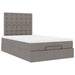 Cadru de pat otoman cu saltea Taupe 120x200cm Material - WALTI WALTI